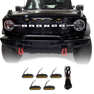 IAG Performance - IAG Performance IAG-BDY-F3072 I-Line 5pc Amber Light Kit for High End Grille