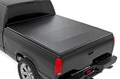 Rough Country Suspension Systems - Rough Country 42288650 Soft Rollup Vinyl Tonneau Cover for Silverado/Sierra 6.6'