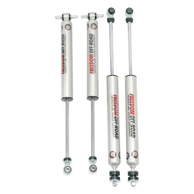 Freedom Off-Road - Freedom FO-J303F-MO+FO-J303R-MO Monotube Shocks 4PC for 07-18 Wrangler JK
