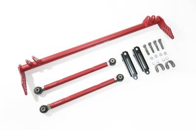 TruHart - TruHart TH-H608 Front Traction Bar Set Red 7 Piece 94-01 Integra 92-00 Civic