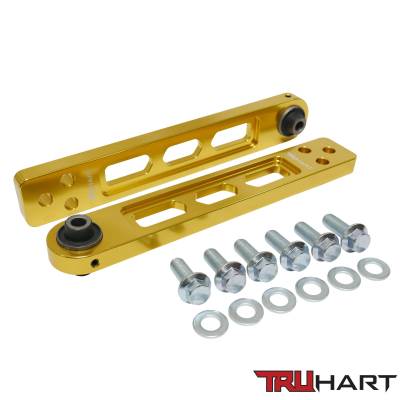TruHart - TruHart TH-H103-GO Rear Lower Control Arm Gold for 02-06 Acura RSX