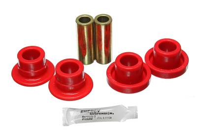 Energy Suspension - Energy Suspension 7.3108R Front Control Arm Bushing Set Red for Nissan