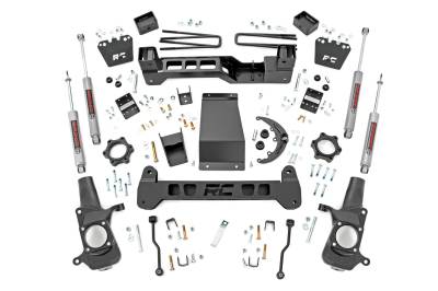 Rough Country Suspension Systems - Rough Country 6" Suspension Lift Kit 01-10 Silverado/Sierra HD 4WD 29730A