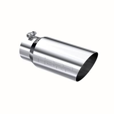 MBRP Exhaust - MBRP Exhaust T5052 Tip 5" OD Angled Single Walled 4" Inlet 12" Length T304