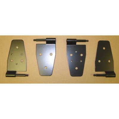 Rugged Ridge - Rugged Ridge 11202.01 Door Hinge Kit Black for Jeep Wrangler