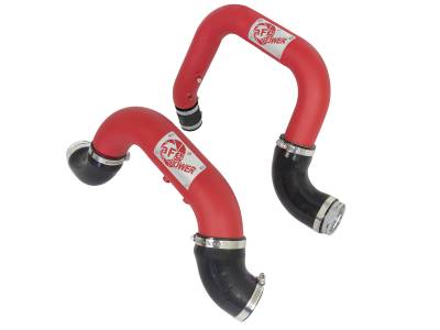 aFe Power - aFe Power BladeRunner Hot/Cold Side Intercooler Charge Pipe Kit Red 46-20264-R