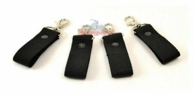 Steinjager - Steinjager J0041223 3" Black Zipper Pull/Key Chain Fob 4Pc
