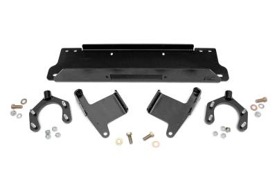 Rough Country Suspension Systems - Rough Country Front Winch Mount for OEM Plastic Bumper for Wrangler JK 1162