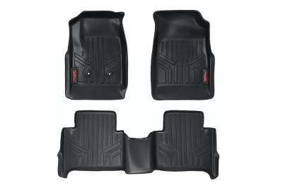 Rough Country Suspension Systems - Rough Country Front/Rear Floor Liners Black 15-22 Colorado/Canyon Crew M-21513