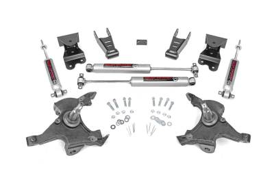 Rough Country Suspension Systems - Rough Country 2"/4" Suspension Lowering Kit 88-98 GM C1500 RWD 725.20