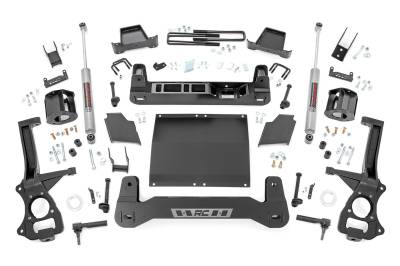 Rough Country Suspension Systems - Rough Country 4" Suspension Lift Kit 19-24 AT4/Trailboss 1500 Diesel 27531D