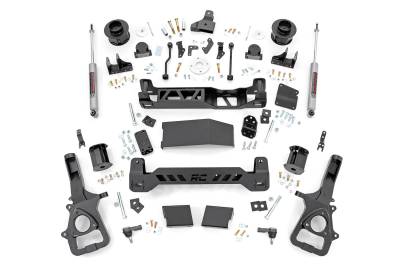 Rough Country Suspension Systems - Rough Country 5" Suspension Lift Kit for 19-24 Ram 1500 4WD Air 33830A