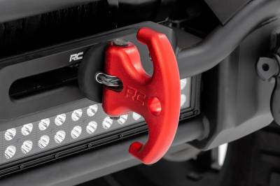 Rough Country Suspension Systems - Rough Country Multifunction Aluminum Winch Cleat Hook Red RS175R