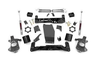 Rough Country Suspension Systems - Rough Country 22330 5" Suspension Lift Kit for 14-18 Silverado/Sierra 1500 4WD