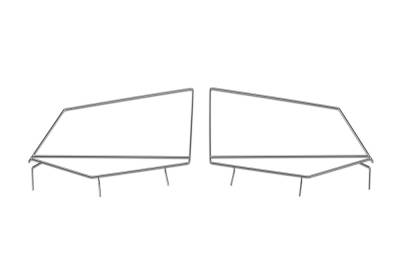 Rampage - Rampage 89699 Window Frame Pair for Soft Top for 87-95 Jeep Wrangler YJ