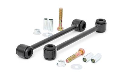 Rough Country Suspension Systems - Rough Country Front Sway Bar Links for 4" Lift for Jeep Wrangler YJ 7593