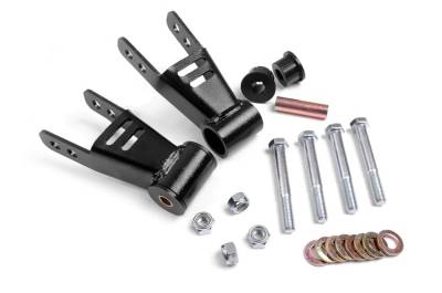 Rough Country Suspension Systems - Rough Country Rear Leaf Spring Shackles 1.5"-2" Lift for Cherokee XJ 1077