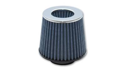 Vibrant Performance - Vibrant 2160C Open Funnel Performance Air Filter 3" Inlet ID Chrome Cap