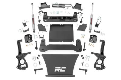 Rough Country Suspension Systems - Rough Country 4" Suspension Lift Kit 19-24 AT4/Trailboss 1500 Gas 27531