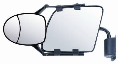 Cipa Mirrors - CIPA Mirrors 11953 Clip-On Towing Mirror Dual-View