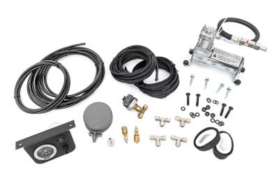 Rough Country Suspension Systems - Rough Country Rear Air Spring Air Compressor Kit w/Gauge 10100