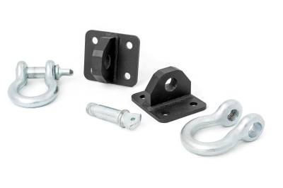 Rough Country Suspension Systems - Rough Country D-Ring Mounts & Shackles for RC Bumpers for Jeep XJ/TJ 1058