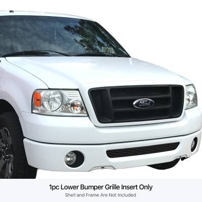 APS - APS Stainless Billet Bumper Grille Black 06-08 Ford F150 GR06FEC52J