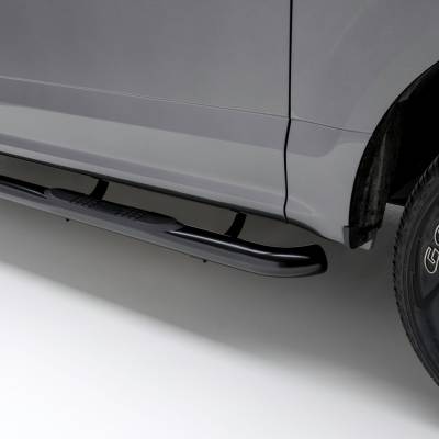 ARIES - Aries Offroad 201002 Side Bars 3" Nerf Bar Black for LIBERTY KJ