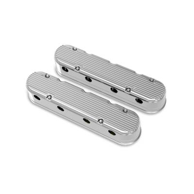 Holley - Holley Performance 241-181 Aluminum Valve Cover Set for Buick/Cadillac/Chevy/GMC
