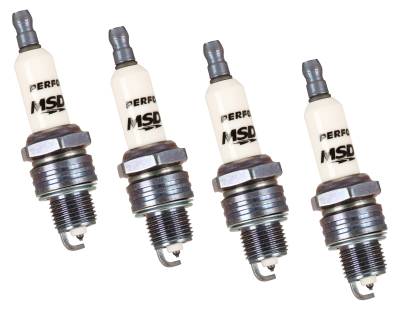 MSD - MSD Ignition 37364 Iridium Tip Spark Plug 14mm .500" Reach 4Pc