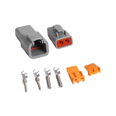 MSD - MSD Ignition 8184 2-Pin Deutsch Connector Assembly 12-14 Gauge