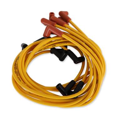 ACCEL - ACCEL 4050 Custom Super Stock Spark Plug Wire Set 8mm Yellow 74-82 Corvette