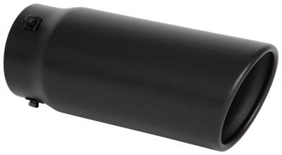 Spectre - Spectre Performance 22361 4.5" 5" Out Slant Cut Black Exhaust Tip 10.5" Long