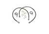 Superlift - Superlift Front Stainless Brake Lines 3"-7" Lifts-Pair for 79-95 91450