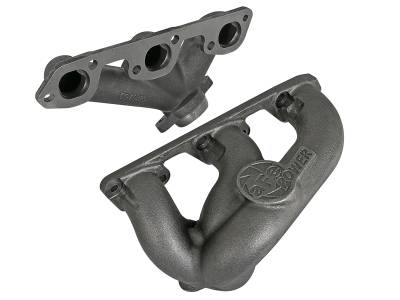 aFe Power - aFe Power 46-40114 Ductile Iron Ported Exhaust Manifolds for 07-11 Wrangler 3.8