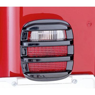 Rugged Ridge - Rugged Ridge 11354.02 Taillight Guards Smoke for 76-06 Jeep CJ/Wrangler YJ/TJ