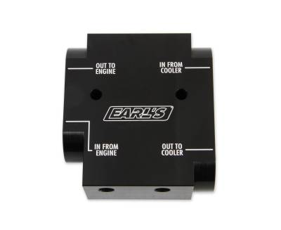 Earl's Performance - Earls Plumbing 501ERL Billet Oil Thermostat -10AN 160/180 Degree
