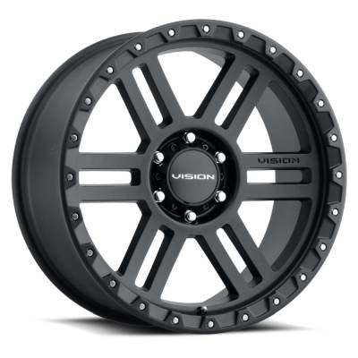 Vision Wheel - Vision Wheels 354 Manx 2 17x9 8x170 -12mm Black Matte 354-7970SB-12
