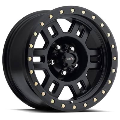 Vision Wheel - Vision Wheels 398 Manx 16x8 5x5.0 0mm Black Matte 398-6873MB0