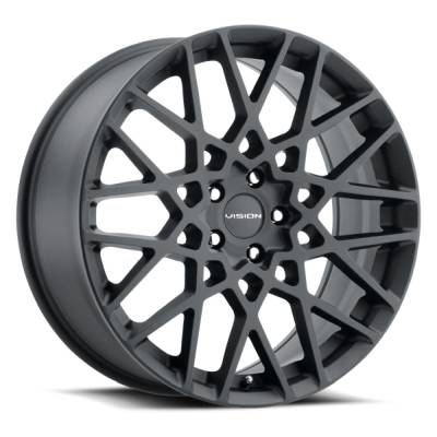 Vision Wheel - Vision Wheels 474 Recoil 17x8 5x4.5 38mm Black Matte 474-7865SB38
