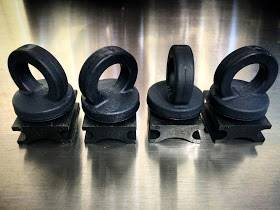 BedSlide - Bedslide 4pc. D-Ring Sliding Tie Down Anchor Kit Black BSA-D-RINGKIT4