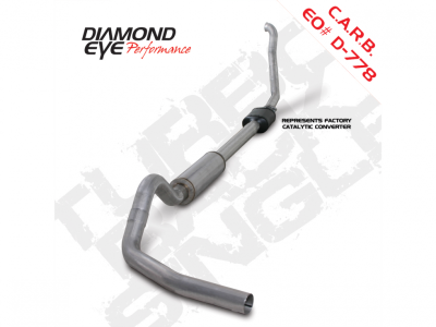 Diamond Eye Performance - Diamond Eye K4306A Kit 4" Turbo-Back Exhaust for 94-97.5 Ford F250/350 7.3L