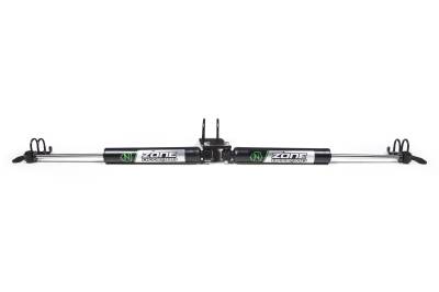 Zone Offroad - Zone Offroad Dual Steering Stabilizer Black for Jeep JL/JT ZON7451
