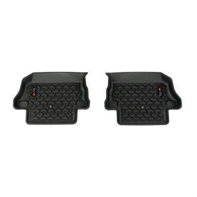 Rugged Ridge - Rugged Ridge 12950.49 Floor Liner Rear Black 2018-2020 Jeep Wrangler JL 2 Dr