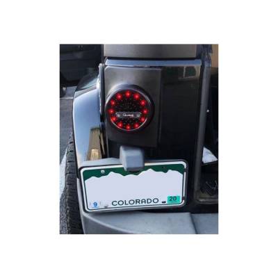 Quake LED - Quake LED QTE1030 Round LED Taillights for Jeep Wrangler JK