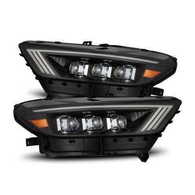AlphaRex - AlphaRex 880144 Black LED Projector Headlights for 15-17 Ford Mustang