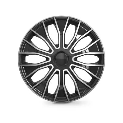 Winjet - Winjet CHB-5086-DP-15 15"Wheel Cover Hubcaps 4Pc Black/Silver