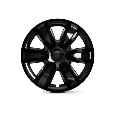 Winjet - Winjet CHB-5087-BL-14 14" Universal Wheel Cover Hubcaps 4PC Black