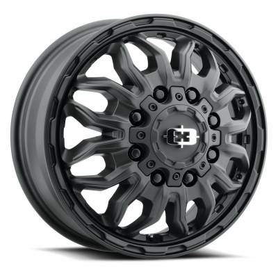 Vision Wheel - Vision Wheels 410-7679SBF 410 Korupt 17x6.5 8x210 121.35mm Satin Black