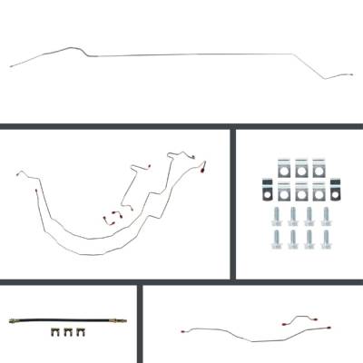 The Right Stuff Detailing - The Right Stuff BSM55H4 Chevy Brake Hydraulic Line Kit Front/Rear